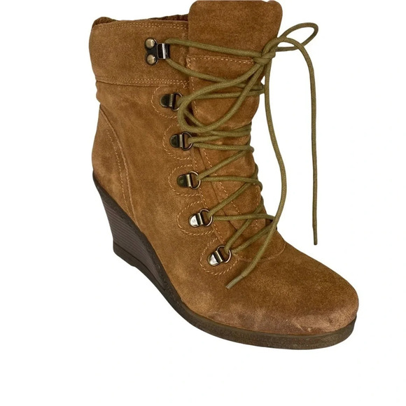 White Mountain "Seguy" Chestnut Wedge Bootie. Sz: 9M - Picture 2 of 10